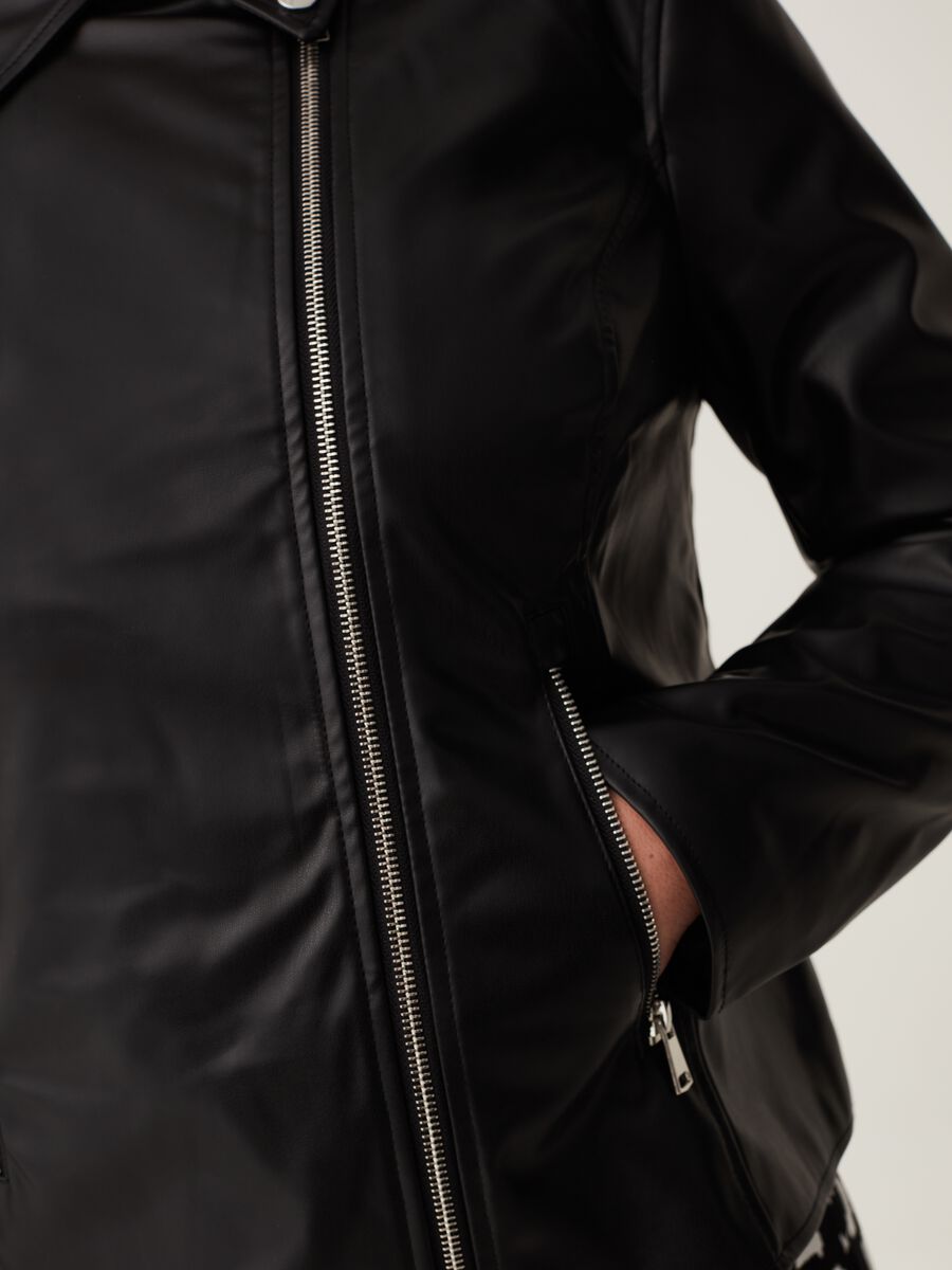 Giacca chiodo con zip Curvy_3