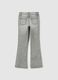 Girls grey cotton flare jeans_4