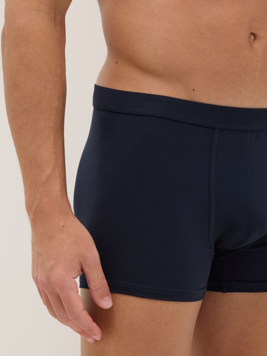 Two-pack blue boxer shorts in stretch cotton regular fit_3