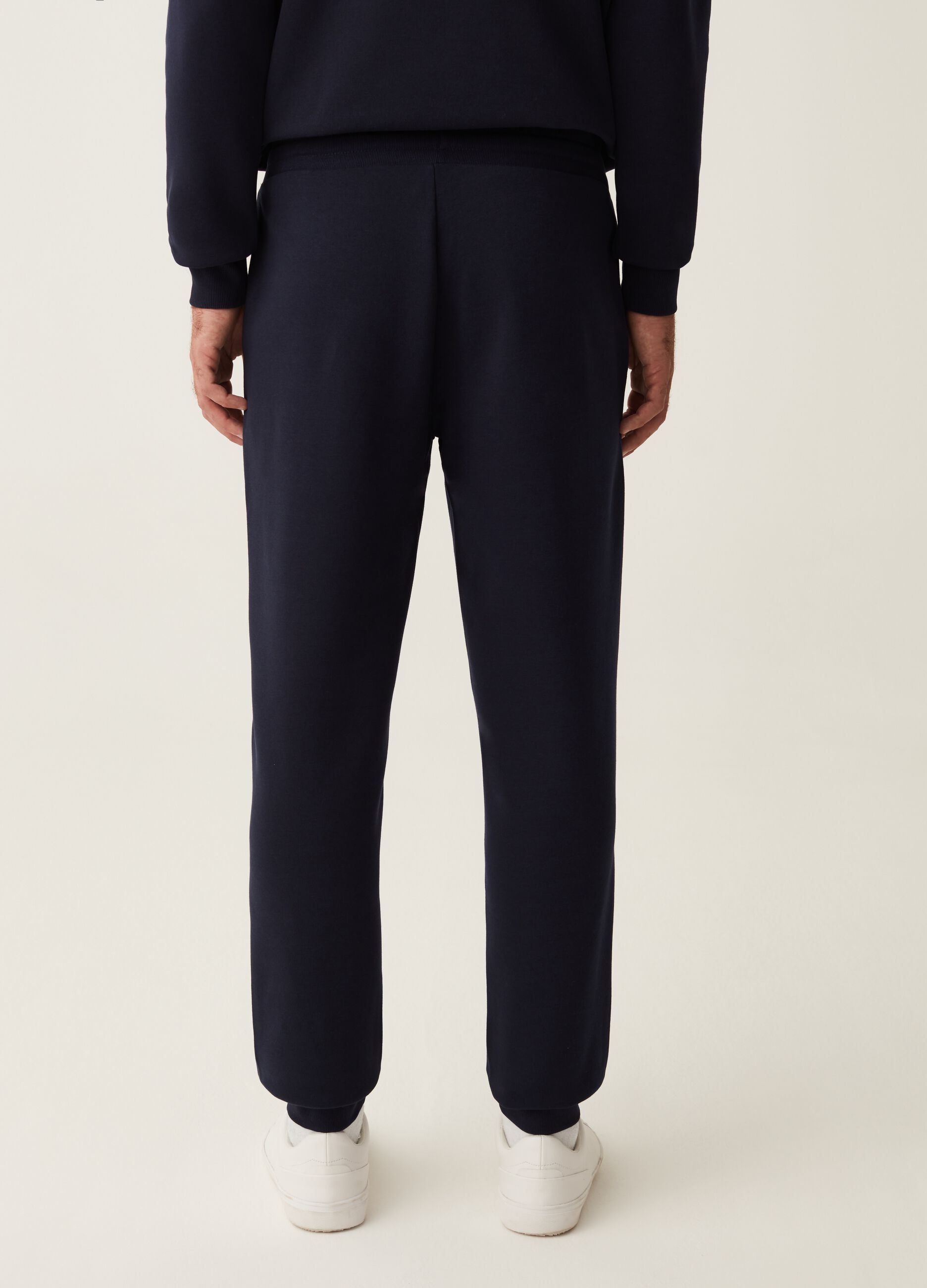 Joggers in felpa con coulisse_2
