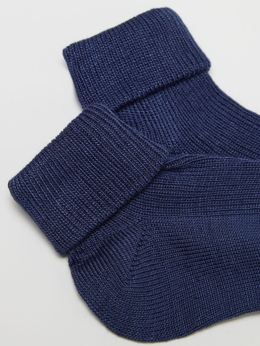 Two-pair pack short socks in bamboo viscose blend_1