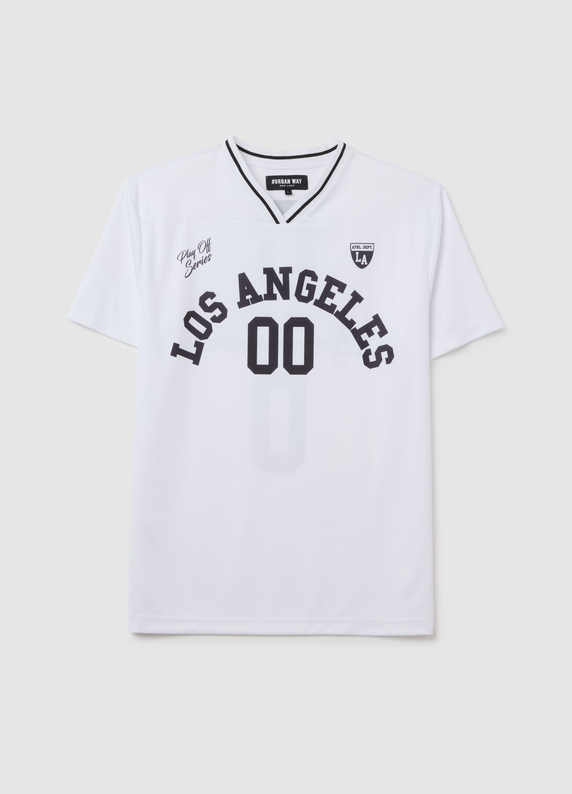 T-shirt da uomo in bianco regular fit