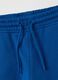 Children's blue regular fit pure cotton trousers_3