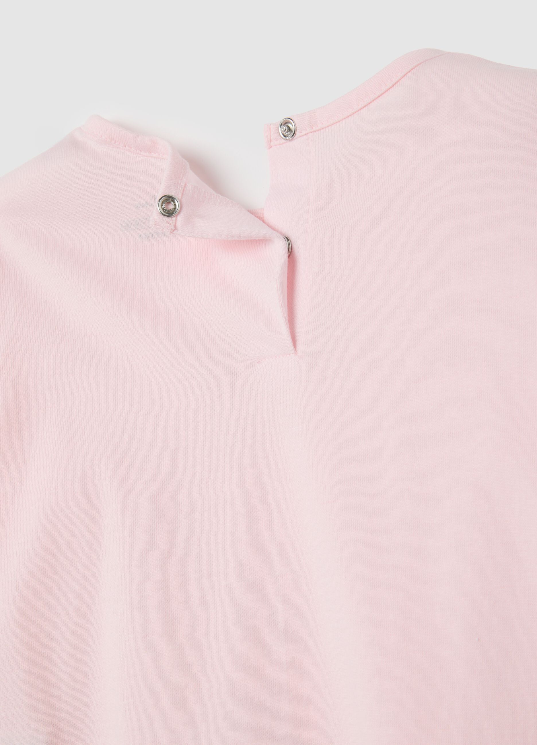 Girls' pink pure cotton pyjamas regular fit