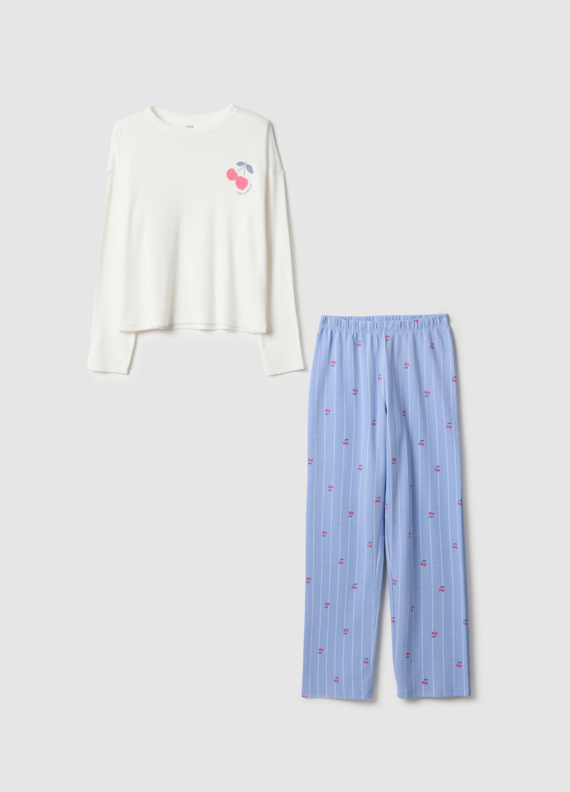 Girls' Multicolour Pyjamas in Pure Cotton Regular Fit