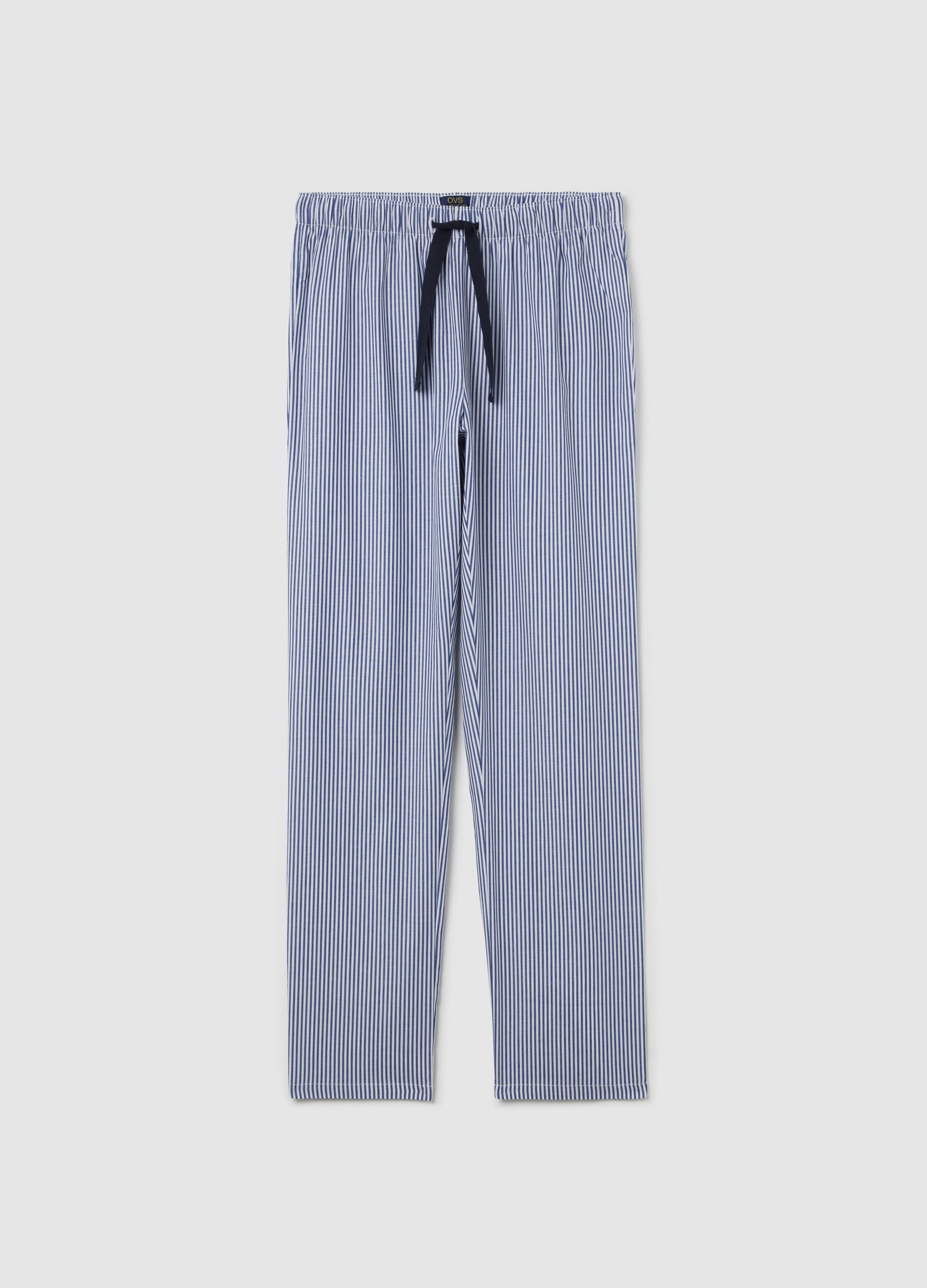 Pantalone pigiama stampato in cotone