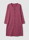 Camicia da notte viola in puro cotone organico girocollo_0