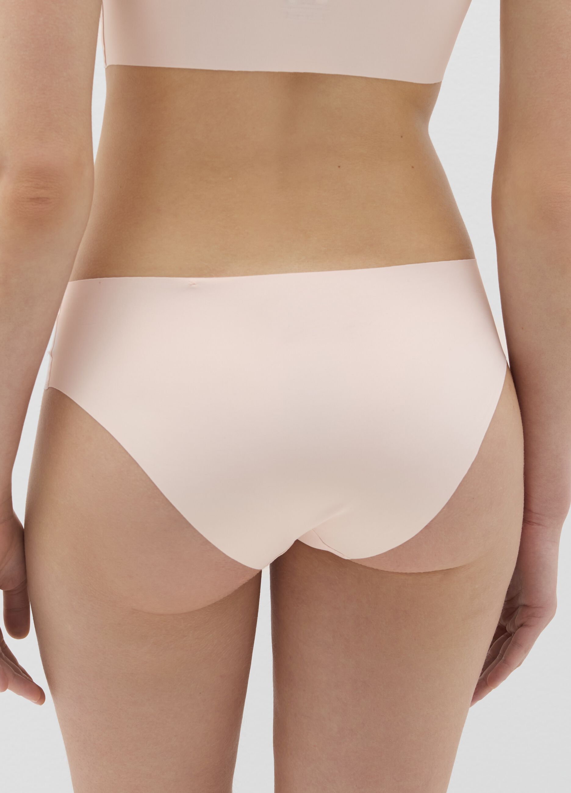 High-rise briefs in stretch microfibre