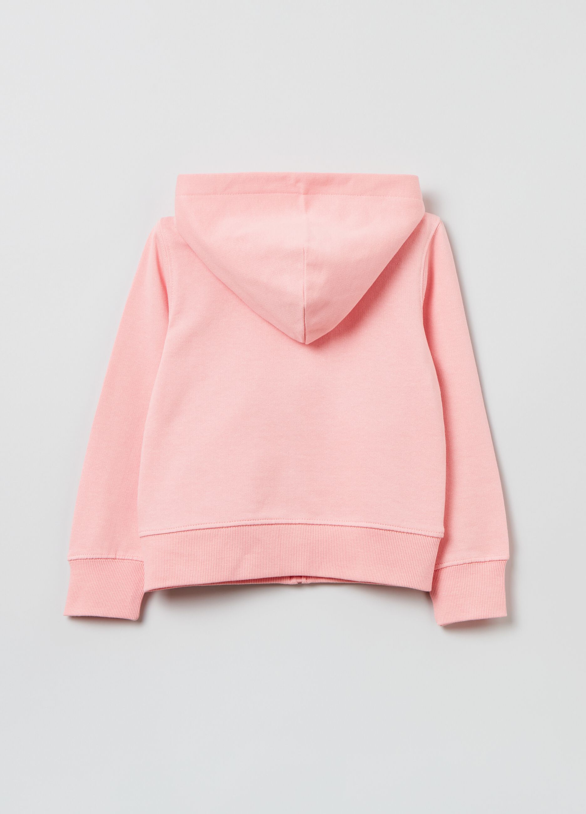 Full-zip in cotone con cappuccio_1