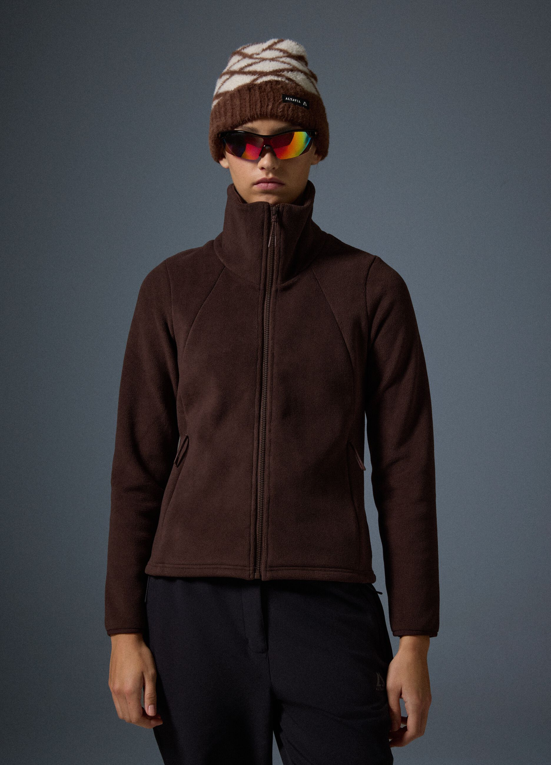 Pile Full Zip 2 Way Stretch ALTAVIA WITH DEBORAH COMPAGNONI