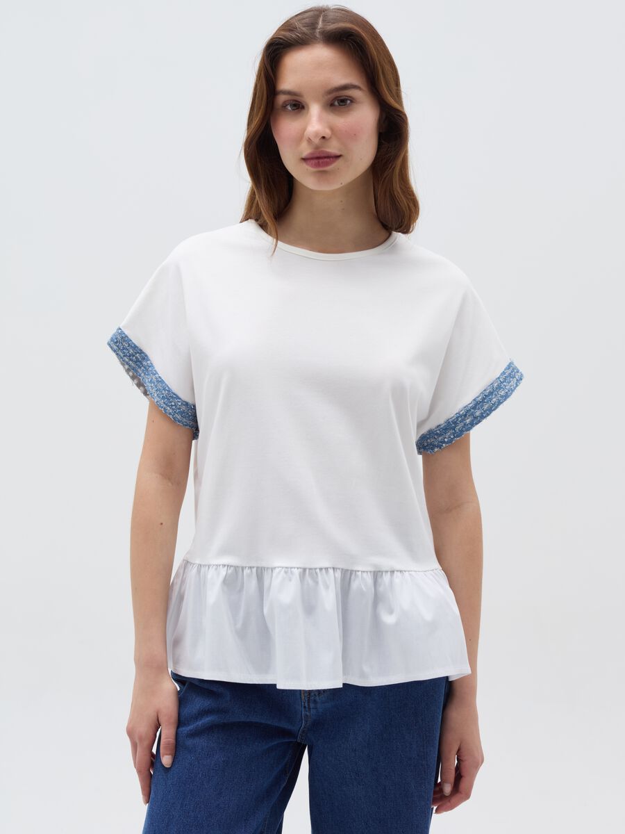 T-shirt with contrasting trim_0