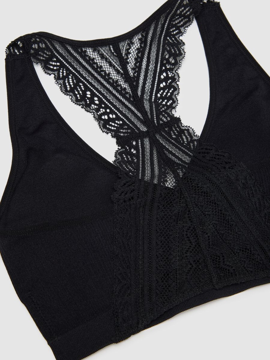 Reggiseno brassiere The Modern One in tessuto elasticizzato nero_6