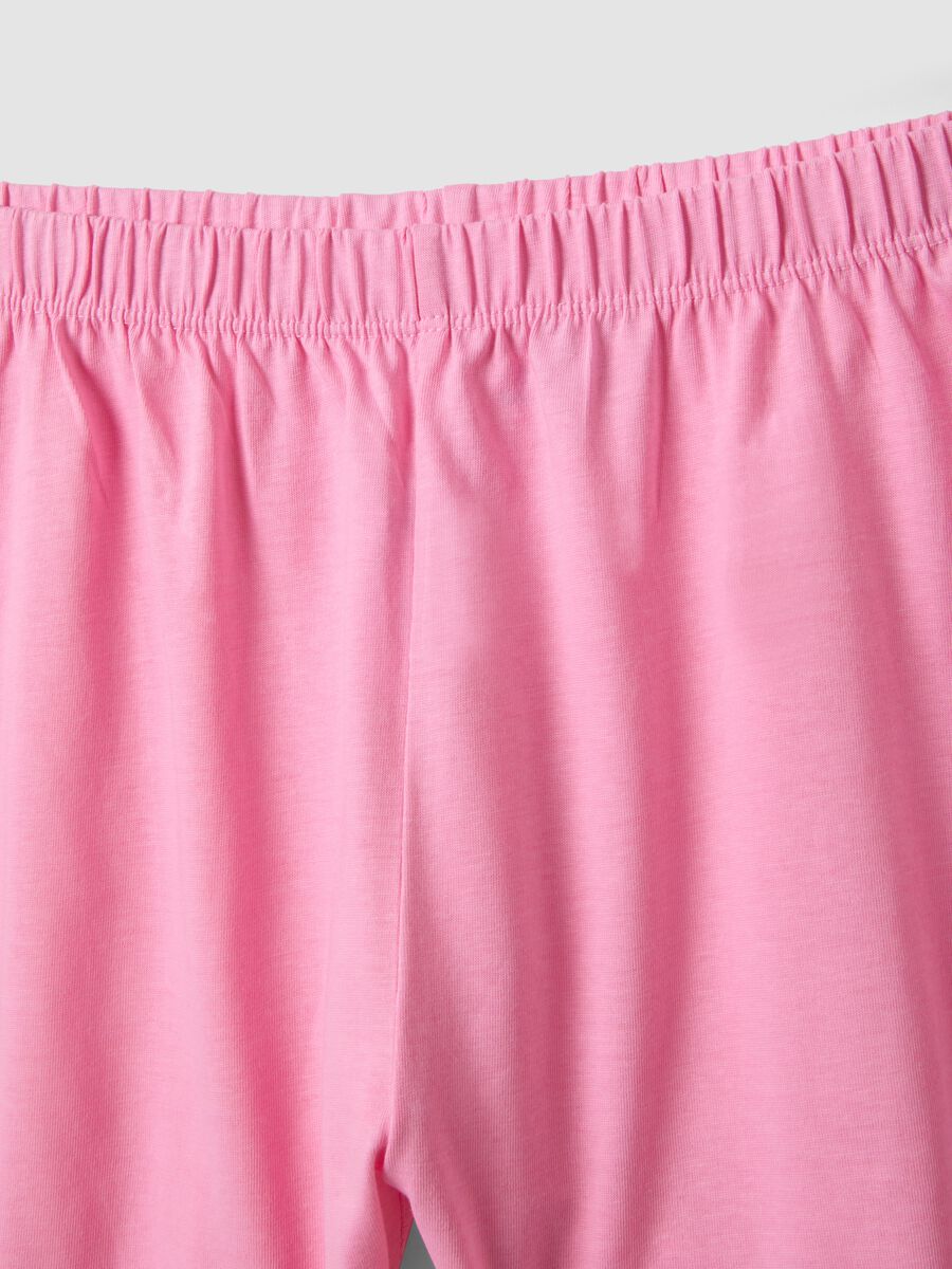 Pigiama in puro cotone multicolor da ragazza regular fit con stampe_3