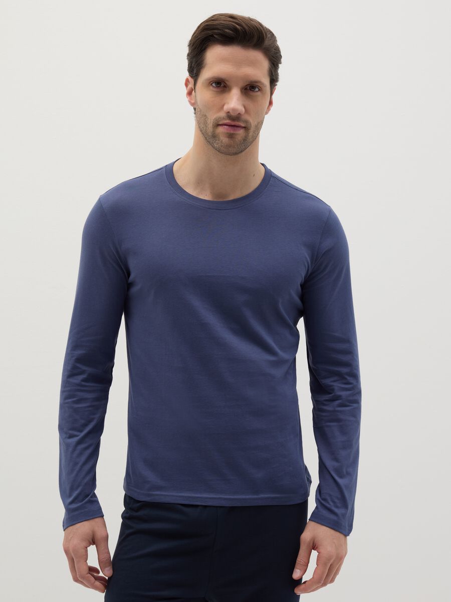Long pyjamas with top with round neck_1