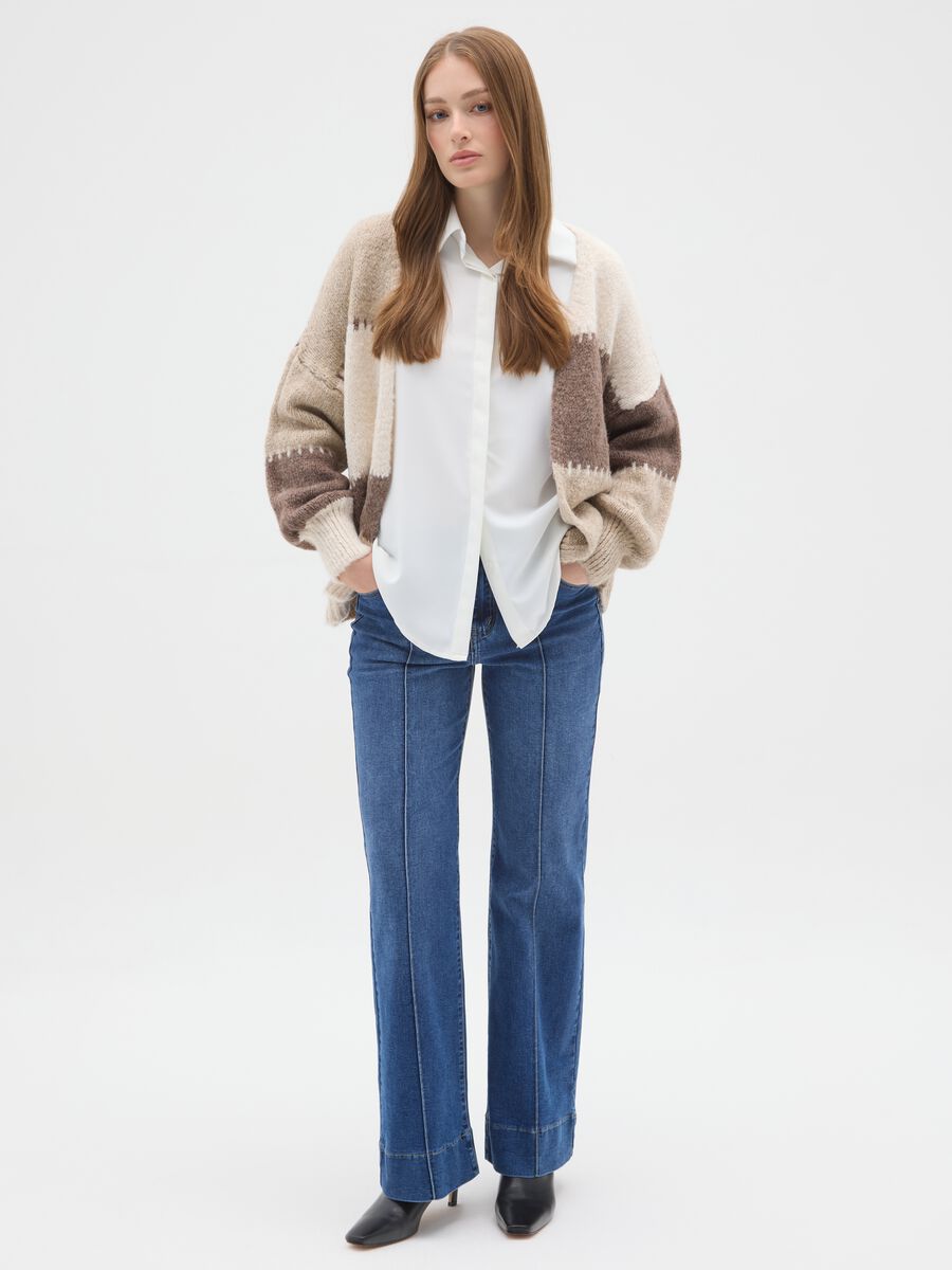 Multicolour regular fit cardigan_1