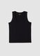 Black stretch viscose tank top_4