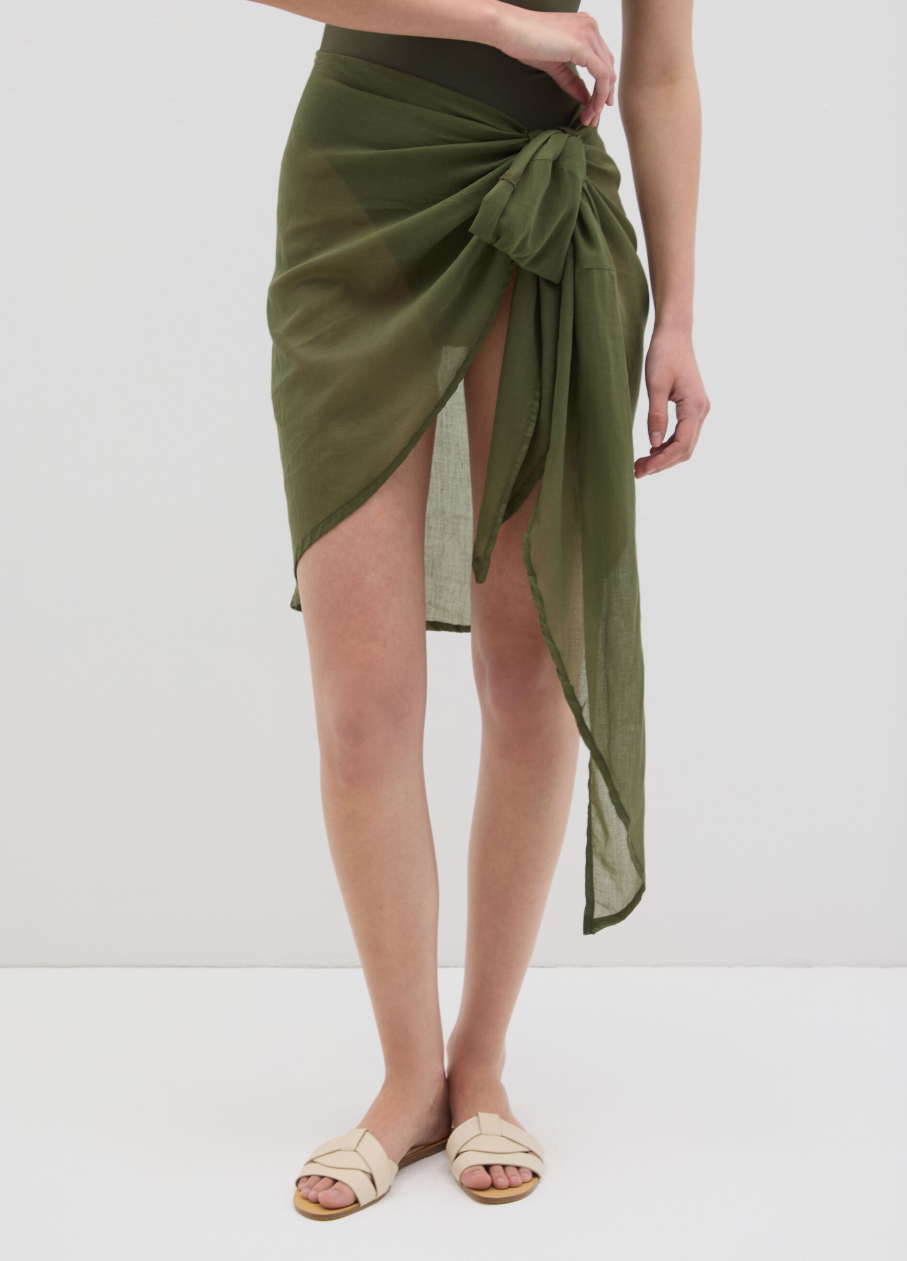 Green cotton cover-up from Ovs