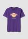 Purple Hard Rock Cafe logo T-shirt in pure cotton, regular fit_0