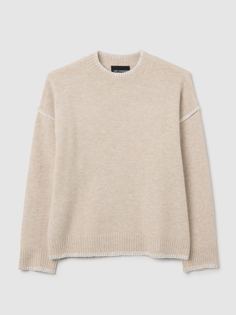 Maglione beige regular fit_4