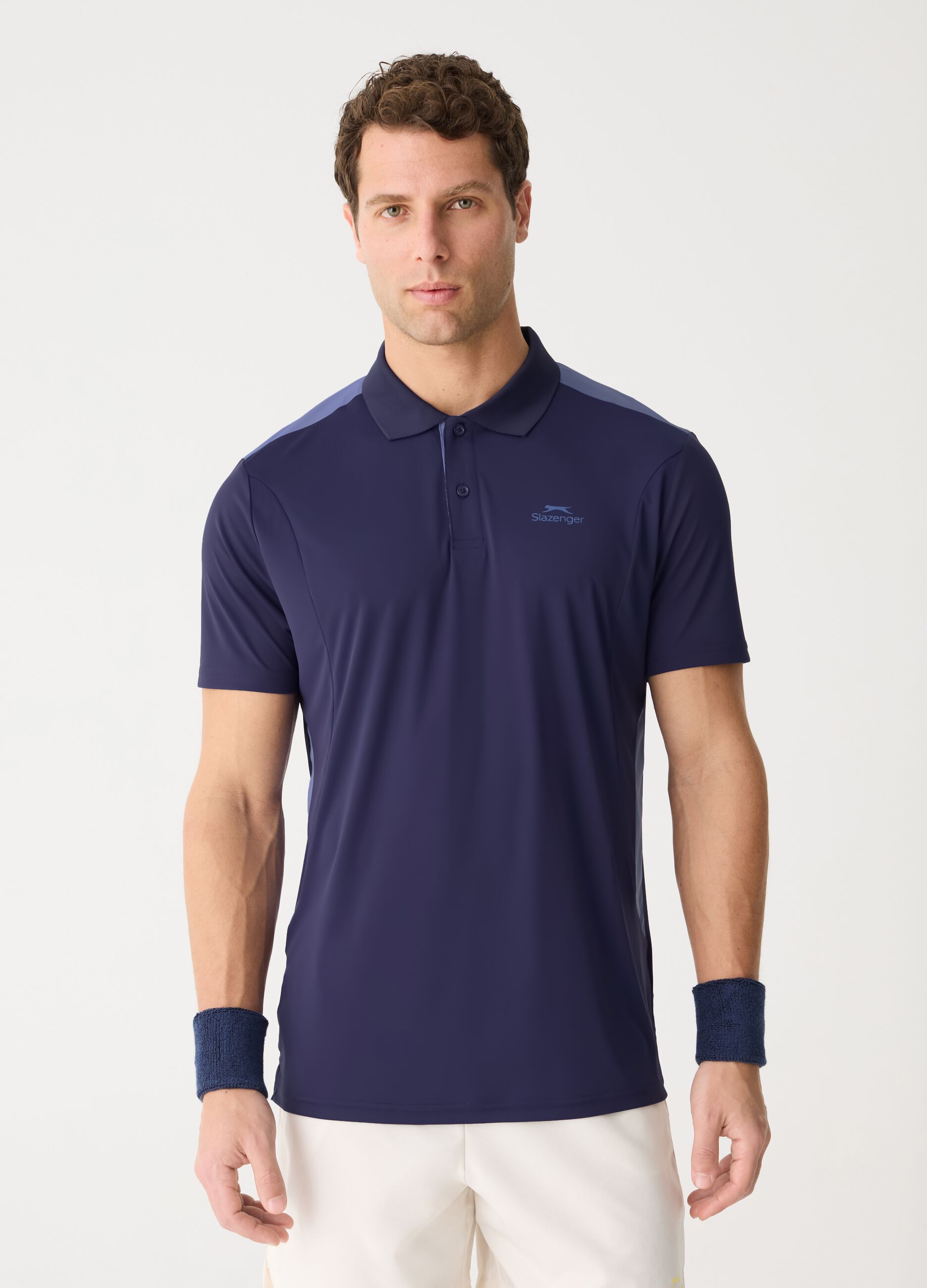 SLAZENGER polo shirt in technical fabric
