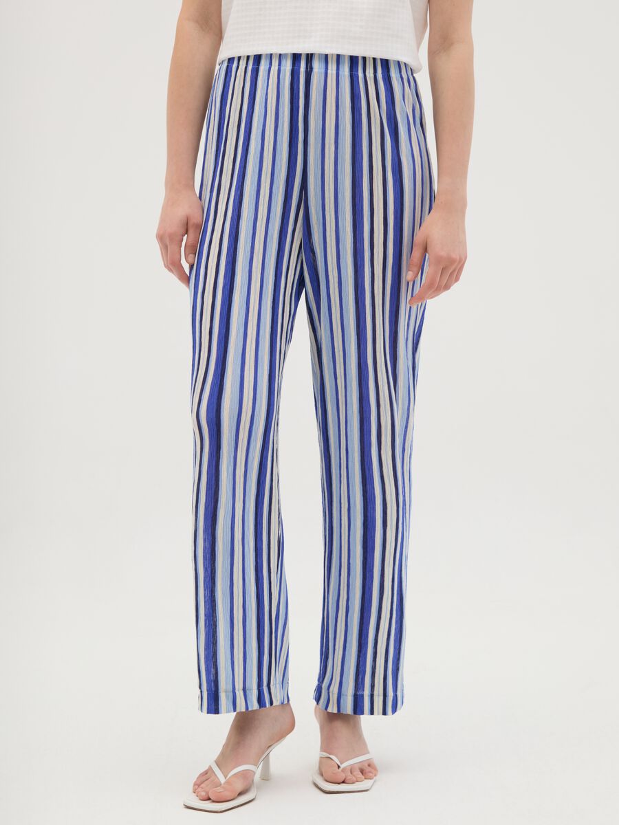 Women's multicolour regular fit trousers_1