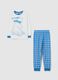Blue and white fleece pyjamas_0
