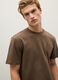 Regular Fit Brown Pure Cotton T-shirt_3