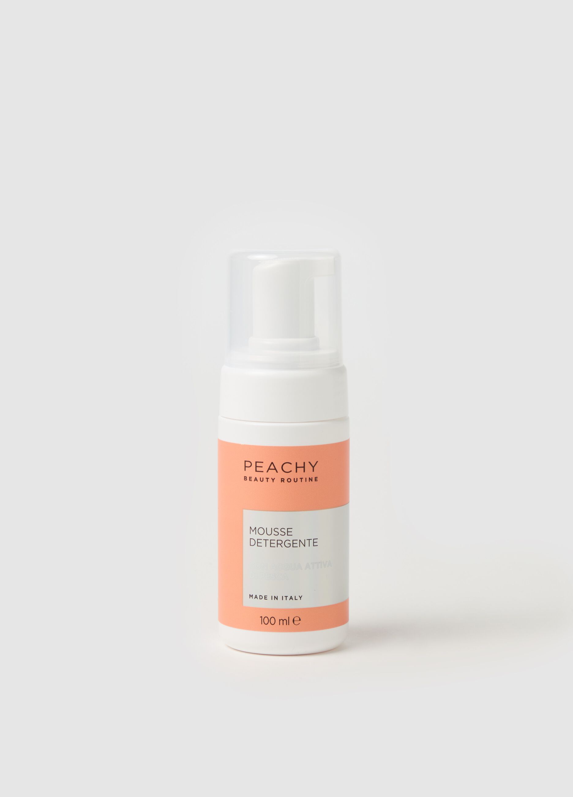 Peach cleansing mousse