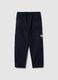Boys' Regular Fit Blue Pure Cotton Jogger Trousers_3