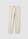 Pantaloni chino in puro cotone beige regular fit_4