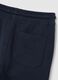 Children's blue regular fit jogger trousers in pure cotton_3