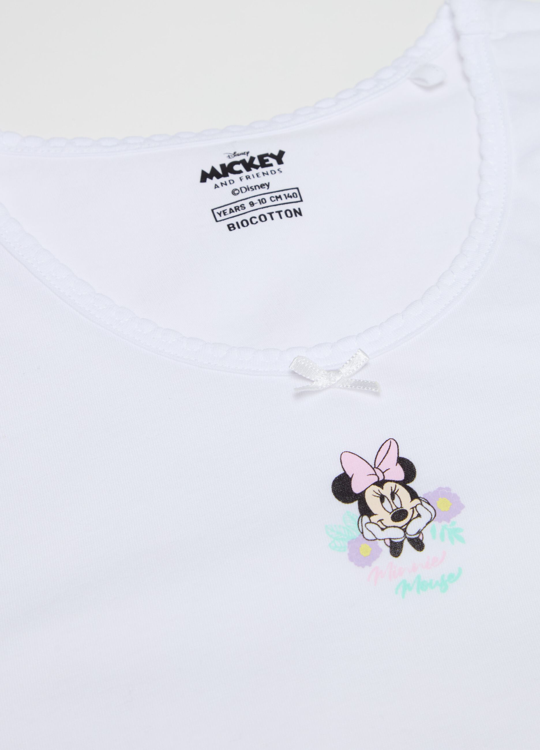 Bipack canotte in cotone bio stampa Minnie