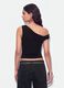 Top nero asimmetrico monospalla in viscosa elasticizzata slim fit_3