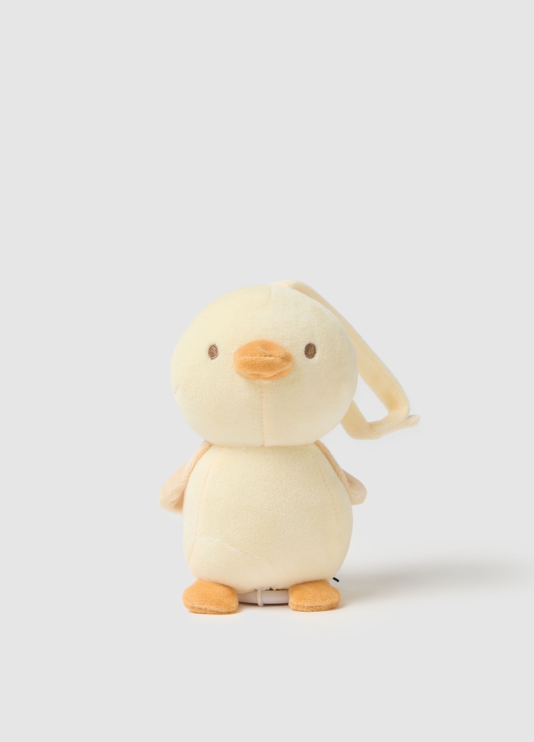 Beige velour musical mobile for newborns