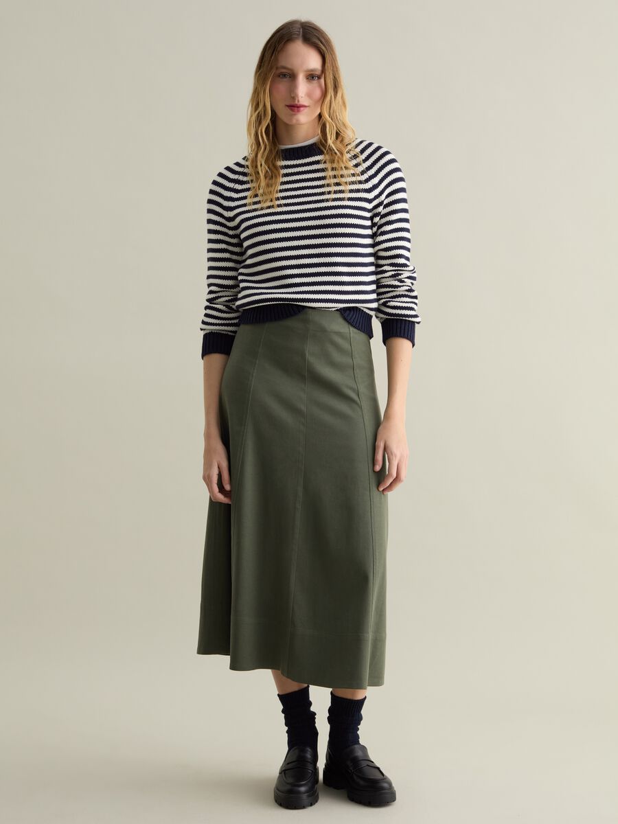 Striped pullover with raglan sleeves_1