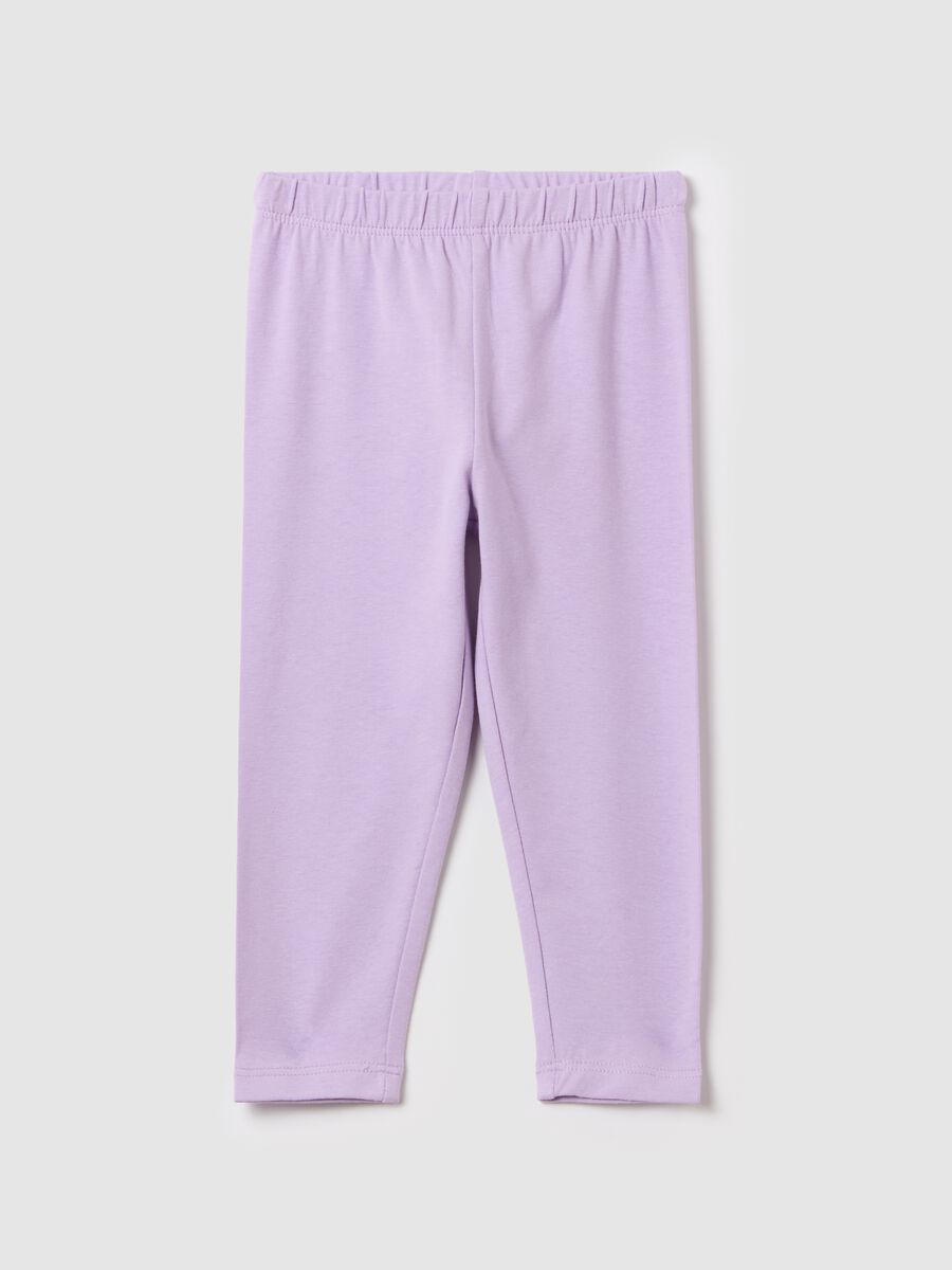 Stretch cotton leggings_0