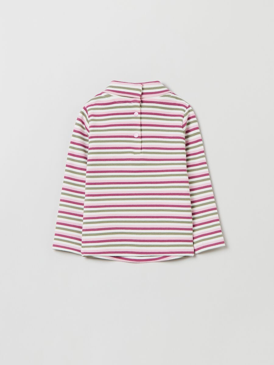 T-shirt maniche lunghe a collo alto_1