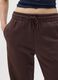 Brown cotton blend trousers with regular fit_3
