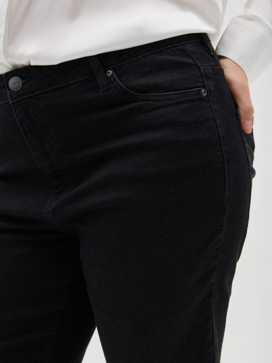 Black Stretch Bootcut Trousers_3