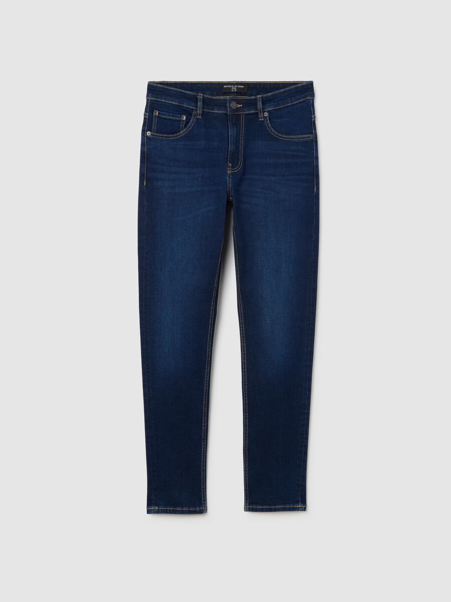 Jeans blu elasticizzato skinny_0