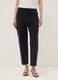 Blue stretch cotton trousers with elasticated waistband_1