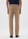 Slim fit beige cotton trousers_2