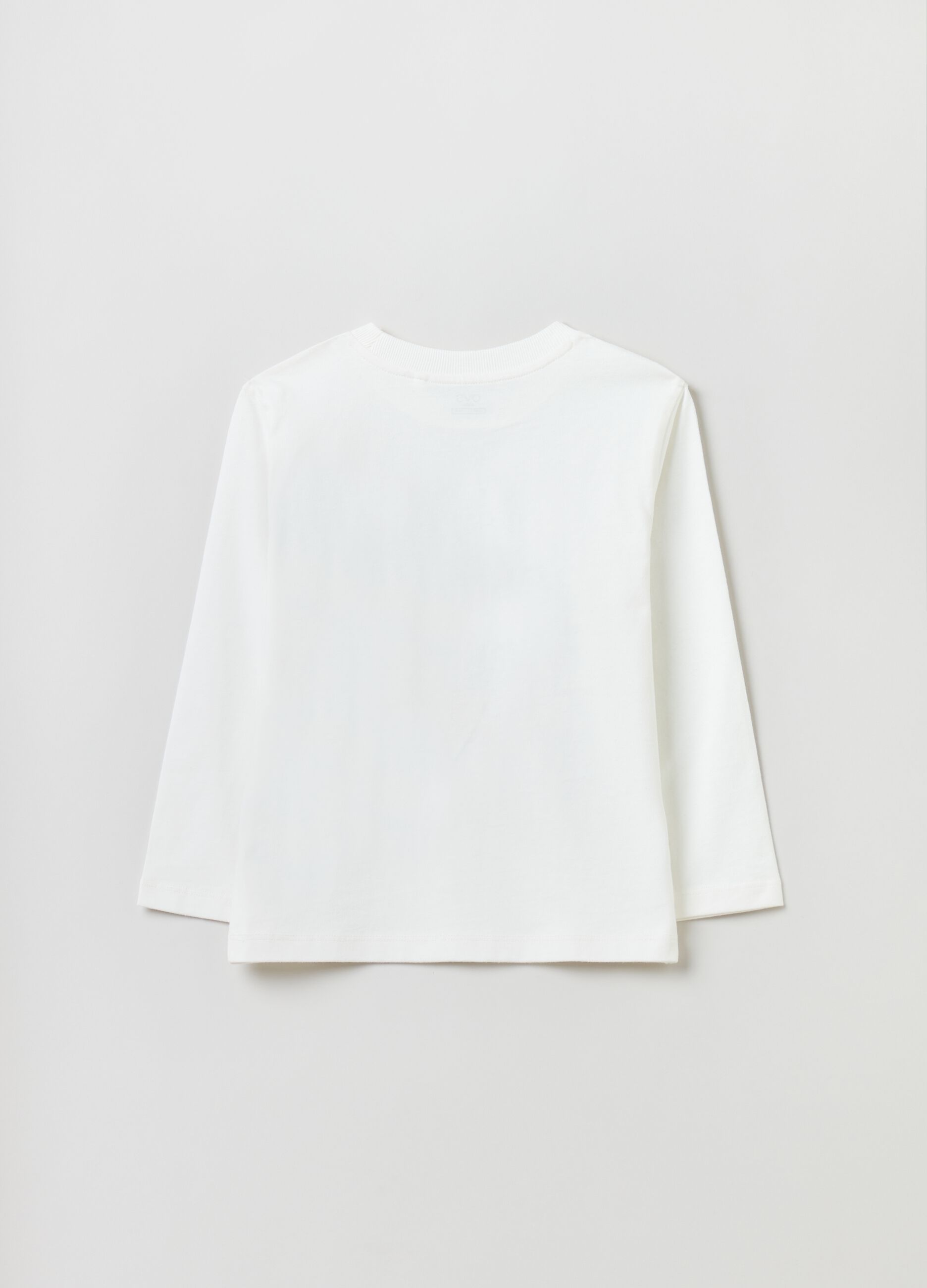 T-shirt maniche lunghe con stampa_1
