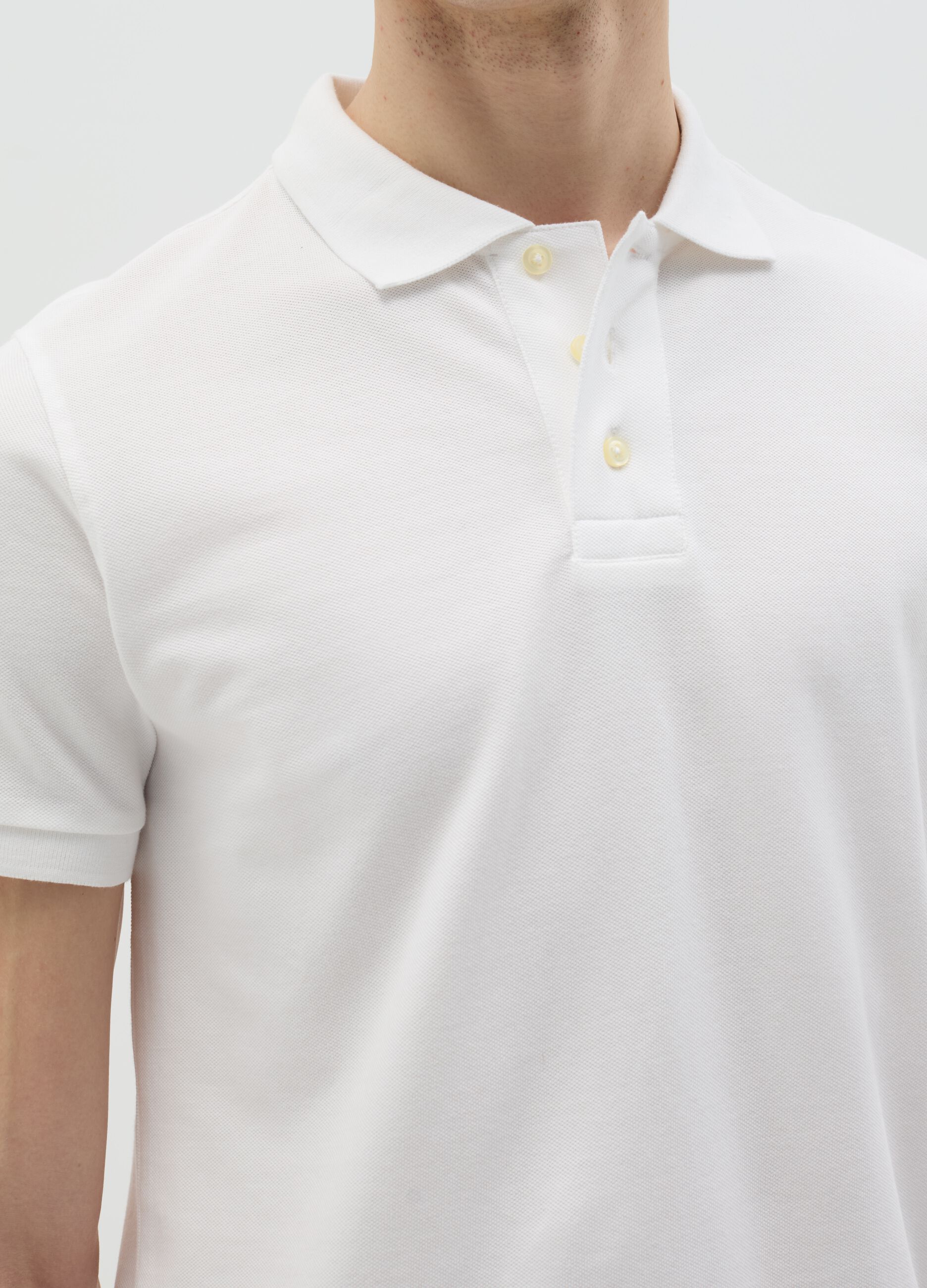 Polo shirt in organic cotton piquet