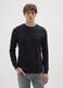 Black cotton long sleeve t-shirt_0