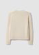 Beige pure cotton cardigan with buttons, regular fit_2