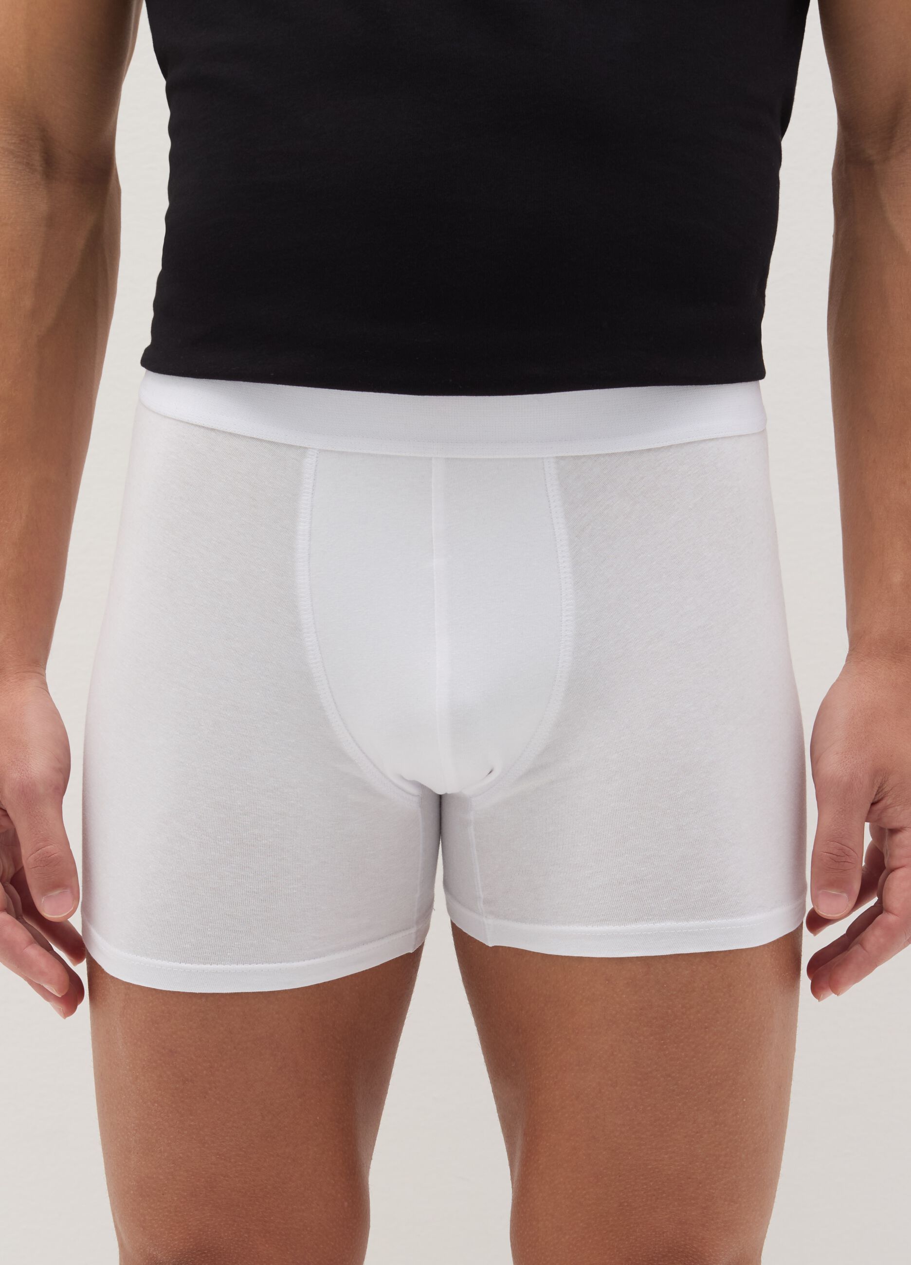 Tripack boxer midi con elastico esterno