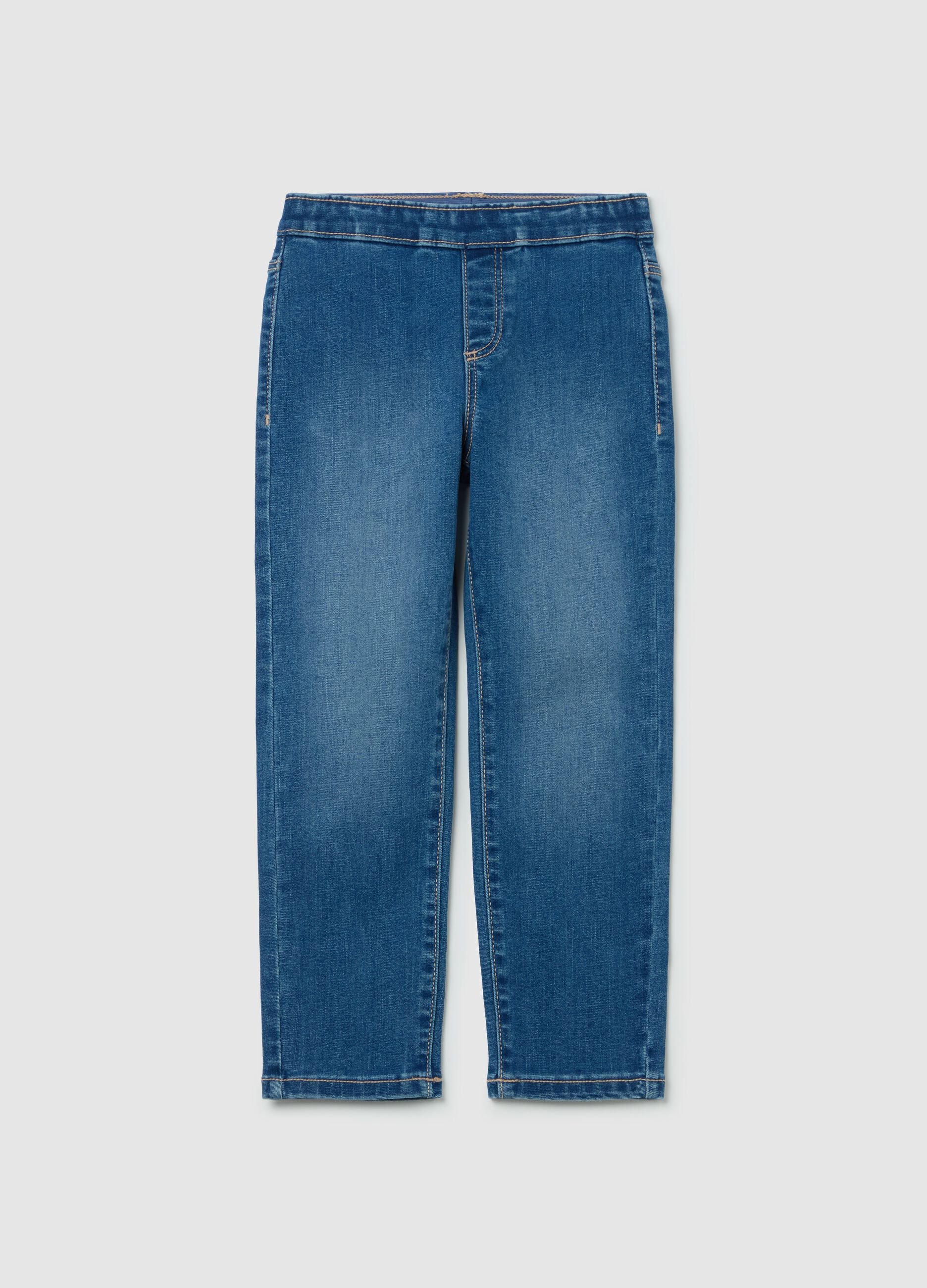 Skinny-fit jeggings with pockets