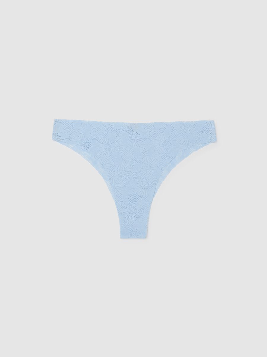 Women's blue lace briefs, regular fit_4