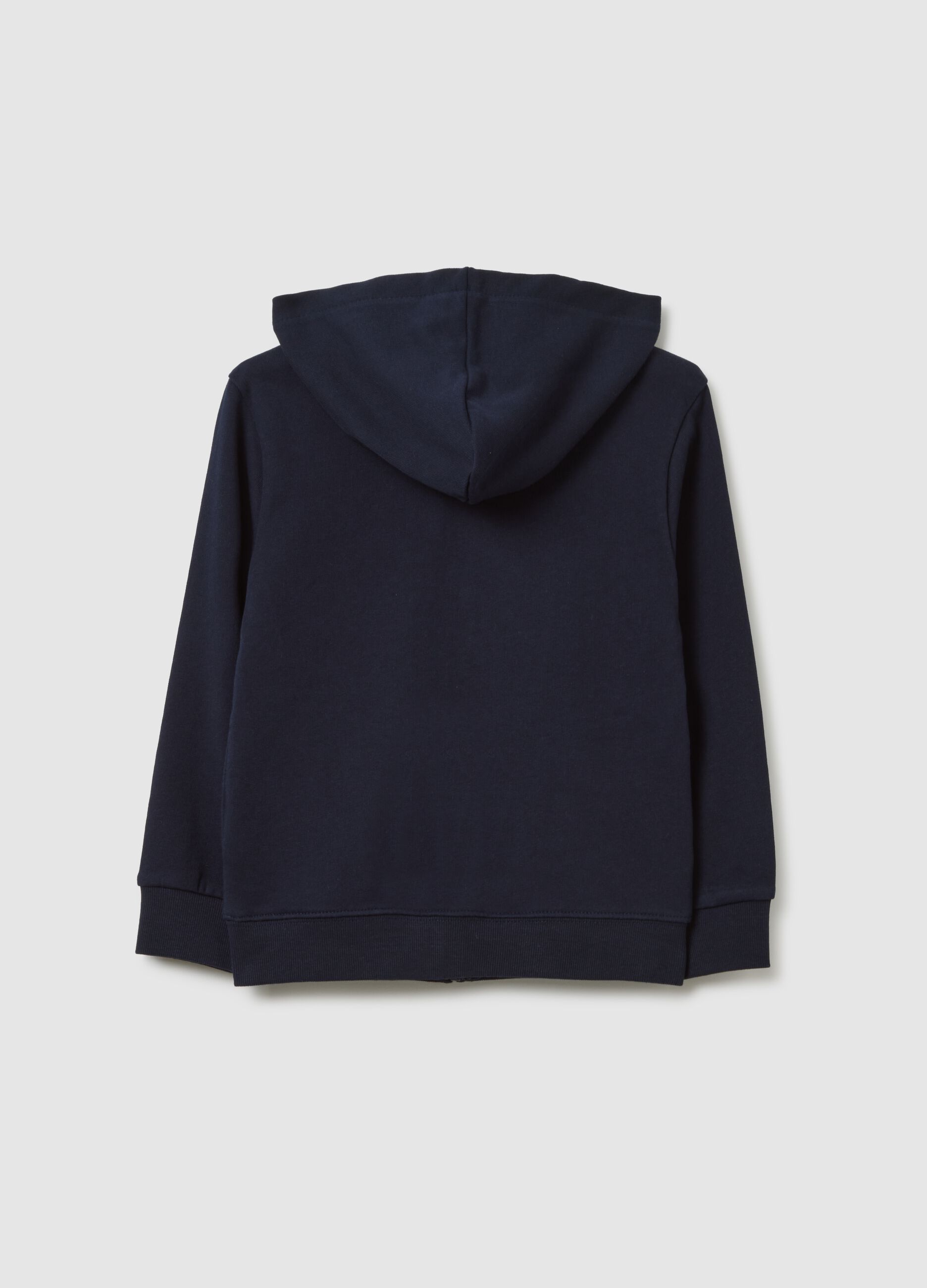 Children's Regular Fit Blue Cotton Hoodie